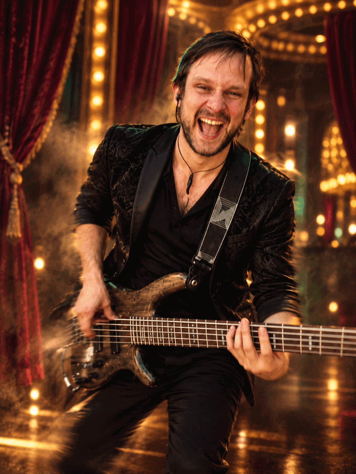 Jonas alias Jon am Bass im Las-Vegas-Stil